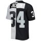 Men's Las Vegas Raiders Bo Jackson Mitchell & Ness Black/Silver 1988 Split Legacy Replica Jersey