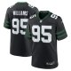 Men's New York Jets #95 Quinnen Williams Nike Legacy Black Alternate Jersey