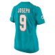 Women's Miami Dolphins Kelvin Joseph Nike  Aqua Team Game Jersey