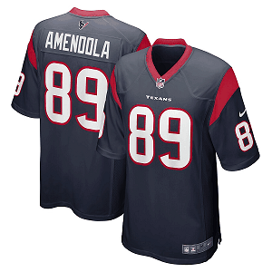 Men's Houston Texans #89 Danny Amendola Nike Navy Game Jersey