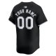 Men's Chicago White Sox  Nike Black  Alternate Limited Custom Jersey