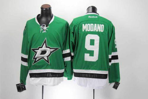 Dallas Stars #9 Mike Modano Green Home Stitched NHL Jersey