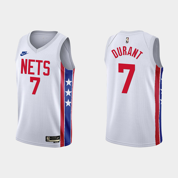 Men's Brooklyn Nets Kevin Durant #7 2022-23 Classic Edition White NBA Jersey