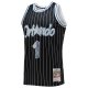 Men's Orlando Magic Penny Hardaway Mitchell & Ness Black 1996/97 Hardwood Classics NBA 75th Anniversary Diamond Swingman Jersey