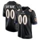 Men's Baltimore Ravens Nike Black Alternate Custom Game Jersey