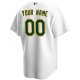 Men's Oakland Athletics Nike White Home Replica Custom Jersey