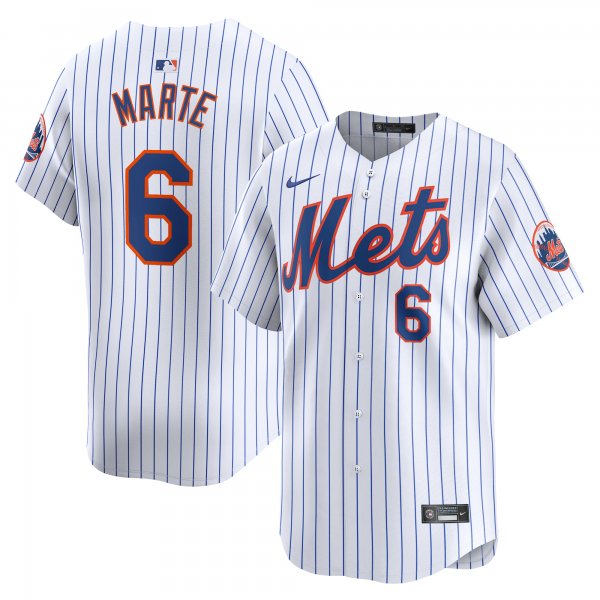 Men's New York Mets Starling Marte Nike White Home Limited Player Jersey