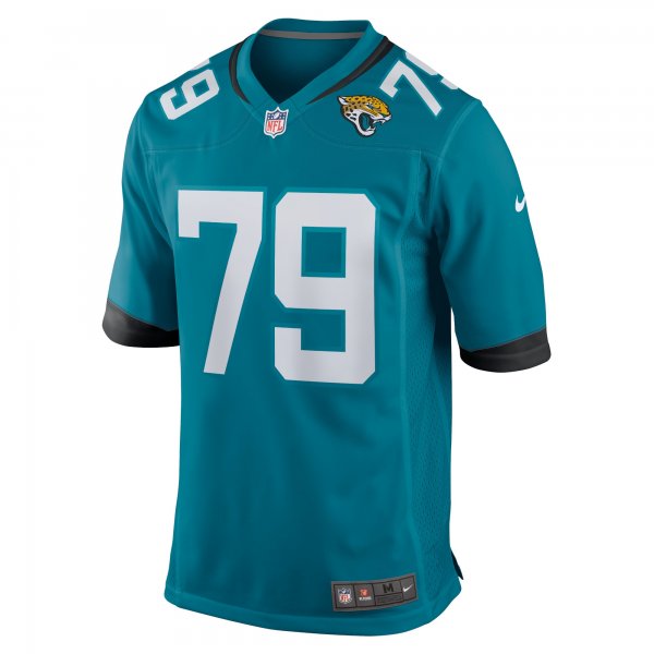 Men's Jacksonville Jaguars Luke Fortner Nike Teal Game Jersey