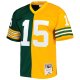 Men's Green Bay Packers Bart Starr Mitchell & Ness Green/Gold 1969 Split Legacy Replica Jersey