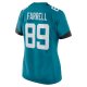 Women's Jacksonville Jaguars Luke Farrell Nike Teal Nike Game Jersey