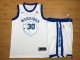 Men's Nike Golden State Warriors #30 Stephen Curry White Set Throwback NBA Swingman Hardwood Classics Jersey