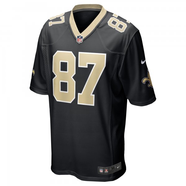 Men's New Orleans Saints Lucas Krull Nike Black Game Player Jersey