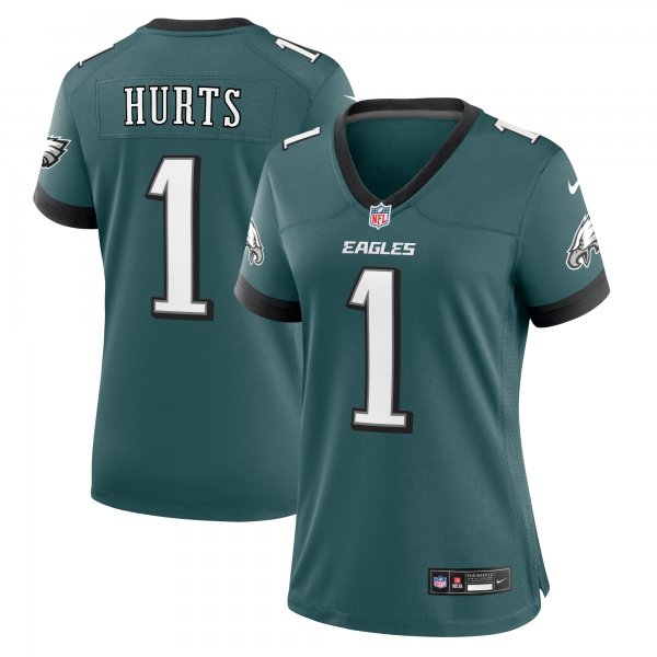 Women's Philadelphia Eagles Jalen Hurts Nike Midnight Green Team Game Jersey