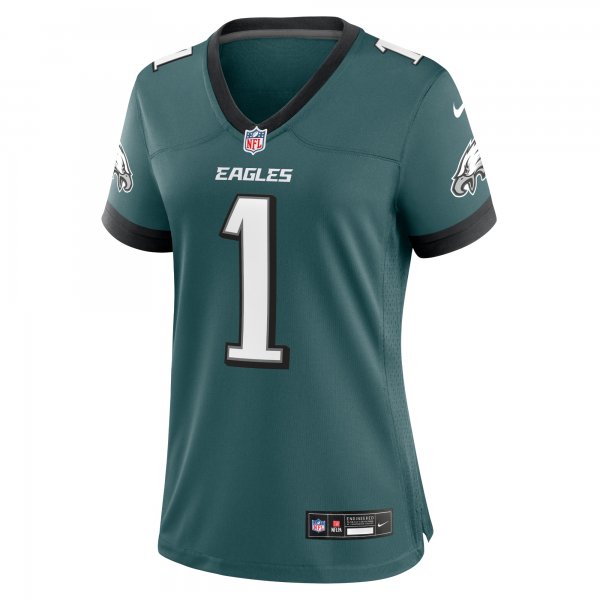 Women's Philadelphia Eagles Jalen Hurts Nike Midnight Green Team Game Jersey