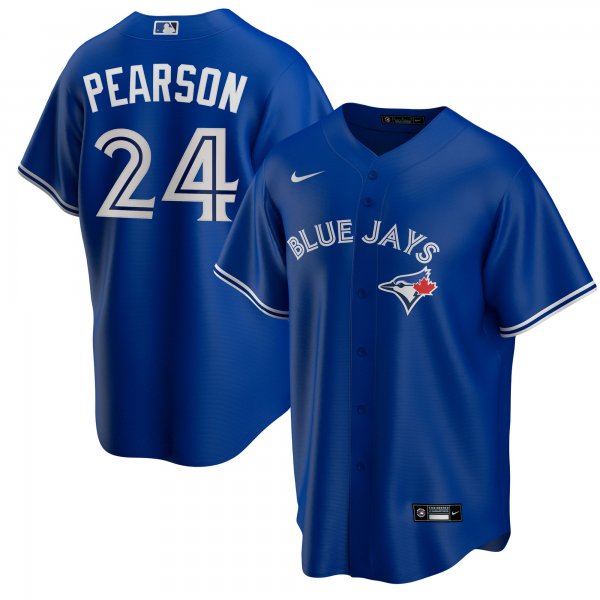 Men's Toronto Blue Jays Nate Pearson Nike Royal Replica Player Name Jersey