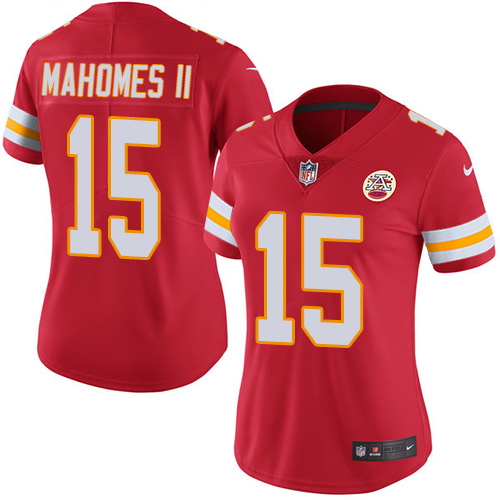 Nike Kansas City Chiefs #15 Patrick Mahomes II Red Team Color Women's Stitched NFL Vapor Untouchable Limited Jersey