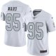 Nike Las Vegas Raiders #95 Jihad Ward White Men's Stitched NFL Limited New Color Rush Jersey