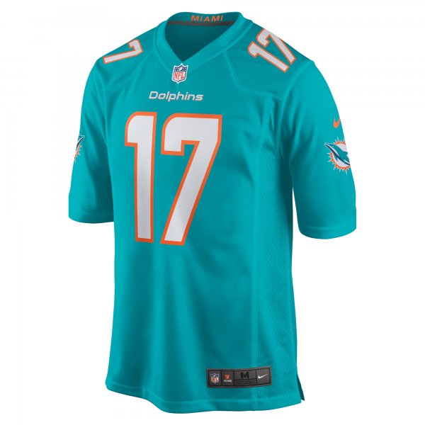 Youth Miami Dolphins Jaylen Waddle Nike Aqua Game Jersey