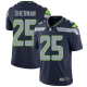 Men's Nike Seattle Seahawks #25 Richard Sherman Steel Blue Team Color Stitched NFL Vapor Untouchable Limited Jersey