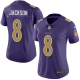 Nike Baltimore Ravens #8 Lamar Jackson Purple Women's Stitched NFL Limited Rush Jersey