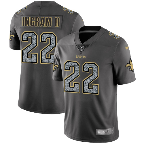 Nike New Orleans Saints #22 Mark Ingram II Gray Static Men's Stitched NFL Vapor Untouchable Limited Jersey