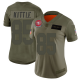 San Francisco 49ers #85 George Kittle Camo Women's Stitched NFL Limited 2019 Salute to Service Jersey