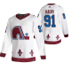 Colorado Avalanche #91 Nazem Kadri White Men's Adidas 2020-21 Reverse Retro Alternate NHL Jersey