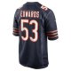 Men's Chicago Bears TJ Edwards Nike Navy Game Player Jersey