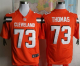 Nike Cleveland Browns #73 Joe Thomas Orange Alternate Men's Stitched NFL Game Jersey