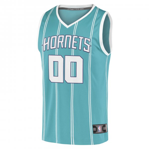 Youth Charlotte Hornets Fanatics Teal 2020 Fast Break Replica Custom Jersey - Icon Edition