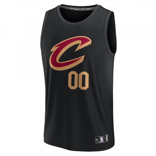 Men's Cleveland Cavaliers  Fanatics Black Fast Break Custom Jersey - Statement Edition