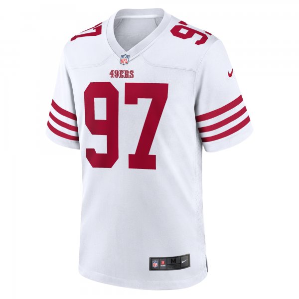 Men's San Francisco 49ers Nick Bosa Nike White Player Game Jersey