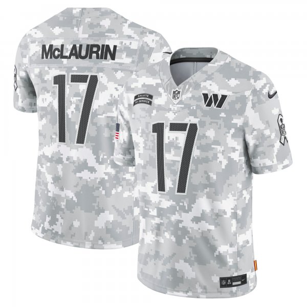 Men's Washington Commanders #17 Terry McLaurin Nike Arctic Camo 2024 Salute to Service Limited Jersey