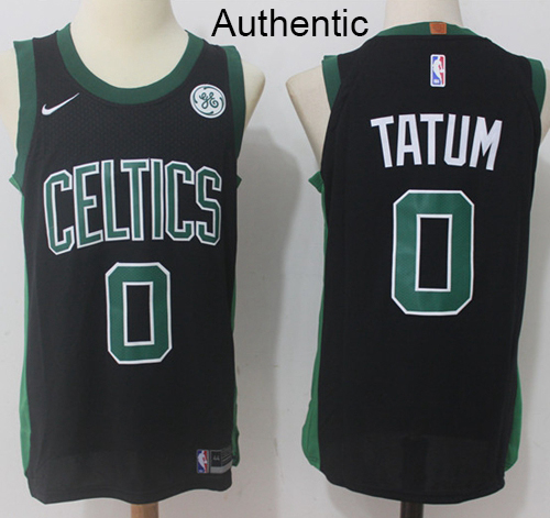 Men's Boston Celtics #0 Jayson Tatum Black Statement Edition NBA Jersey