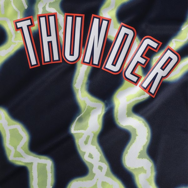 Unisex Oklahoma City Thunder NBA & KidSuper Studios by Fanatics Black Hometown Jersey