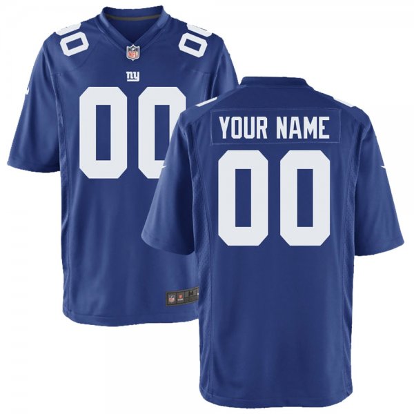 Youth New York Giants Nike Royal Custom Game Jersey