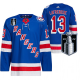 Men's Alexis Lafreniere New York Rangers 2022 Stanley Cup Playoffs Royal #13 Jersey