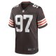 Men's Cleveland Browns Tommy Togiai Nike  Brown  Game Jersey