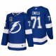 Men's Tampa Bay Lightning #71 Anthony Cirelli Anthony Cirelli 2022 Blue Stanley Cup Final Patch Stitched Jersey