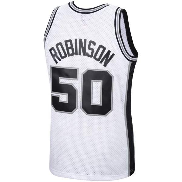 Men's San Antonio Spurs David Robinson Mitchell & Ness White 1998/99 Hardwood Classics Swingman Jersey