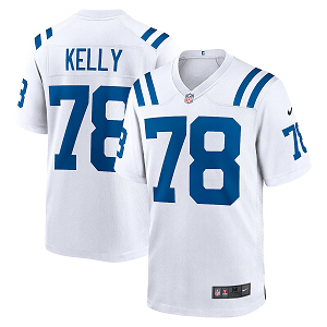 Men's Nike Indianapolis Colts #78 Ryan Kelly Game Road White Jersey