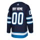 Men's Winnipeg Jets adidas Navy Custom Jersey