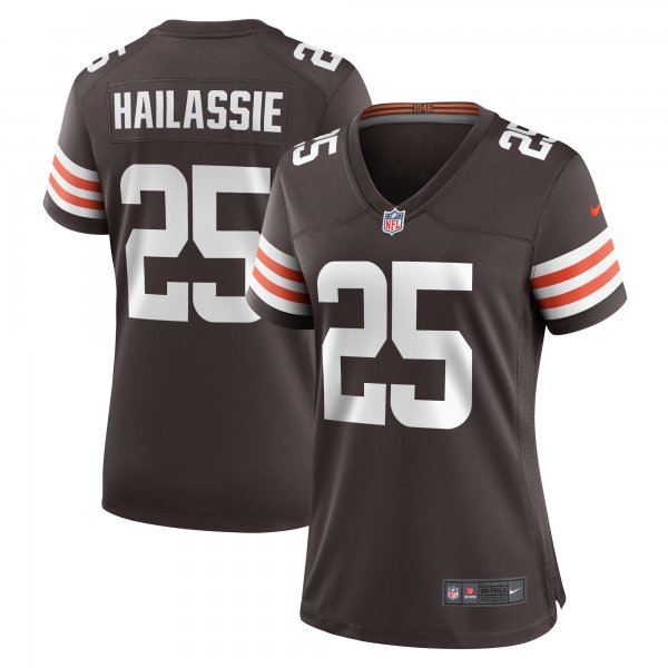 Women's Cleveland Browns Kahlef Hailassie Nike  Brown Team Game Jersey