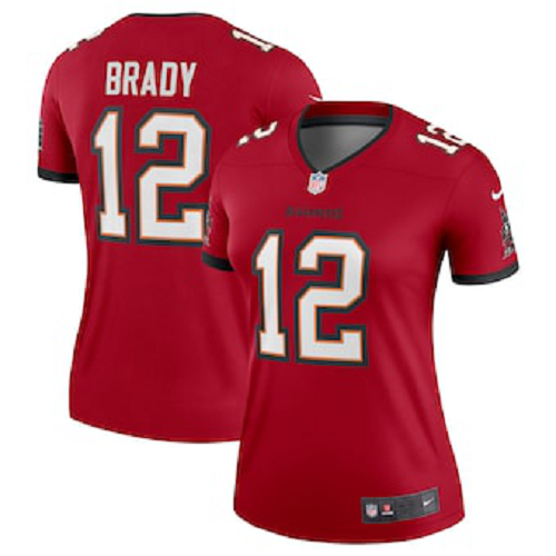 Women's Nike Tampa Bay Buccaneers #12 Tom Brady Red Legend Jersey