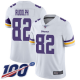 Minnesota Vikings #82 Kyle Rudolph White Men's Stitched NFL 100th Season Vapor Limited Jersey