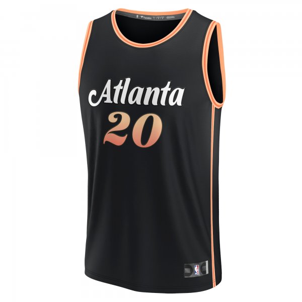 Youth Atlanta Hawks John Collins Fanatics Black Fastbreak Jersey - City Edition