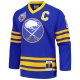 Men's Buffalo Sabres Pat LaFontaine Mitchell & Ness Royal Captain Patch 1992/93 Blue Line Player Jersey