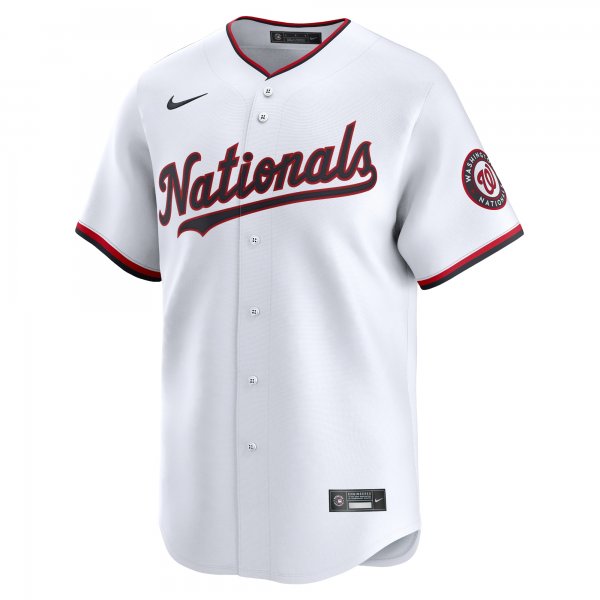 Men's Washington Nationals Riley Adams Nike White Home Limited Player Jersey