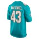 Men's Miami Dolphins Andrew Van Ginkel Nike Aqua Game Jersey