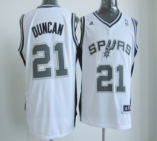 New Men's Revolution 30 San Antonio Spurs #21 Tim Duncan White Stitched NBA Jersey